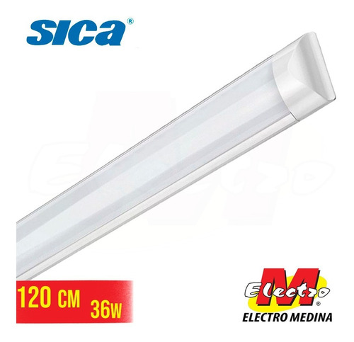 Liston Tubo Led 36w 1.2mts Slim Fria Sica Electro Medina