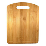 Tabla Bandeja Para Cortar En Madera Bambu 34 X 24 Cm.