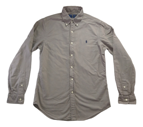 Camisa Ralph Lauren Gris Tela Oxford