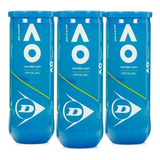 Bola De Tênis Dunlop Australian Open - Pack Com 03 Tubos