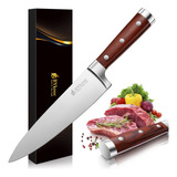 Bykooc Cuchillo De Chef Profesional De 8 Pulgadas, Cuchillo