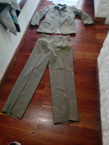 Traje .saco Pantalón Largo Eq .t S .verde Musgo