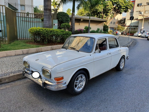 VOLKSWAGEN FUSCA 1600 4P BRANCO 1969 PLACA PRETA