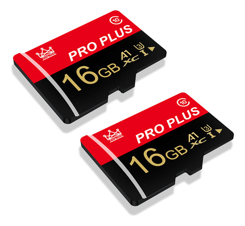 Tarjeta De Memoria Micro Sd Pro Plus U3 V10, Roja Y Negra, 1