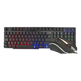 Combo Gamer Teclado Y Mouse Gt680c Usb Led