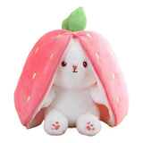 Muñeca De Peluche Strawberry Carrot Transforms Rabbit