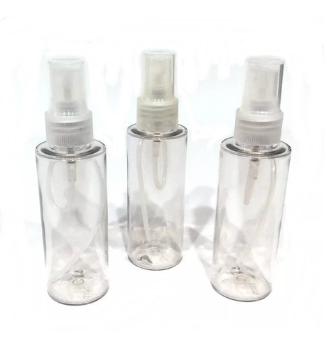 5 Envase Spray 60cc Pet + Pico Atomizador Souvneirs