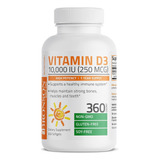 Vitamina Organica D3 10000 Iu 360 Compr Bronson Import Eeuu
