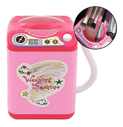 Mini Lavadora Para Limpiar Brochas De Maquillaje Rosa M3083