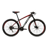 Sutton New Aro 29 19 24v Hidráulico Shimano Altus Pto/verm Cor Preto/vermelho Tamanho Do Quadro 19