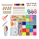 Kit De Cuentas De Arcilla For Manualidades, Pulseras, Colla