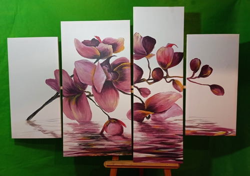 Cuadro Decorativo Canvas 90x150 Cm - Flores Orquídeas