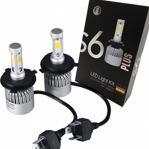 Kit Cree Led S6 Plus 44.000 Lumens H4 Alta Baja Gol Corsa