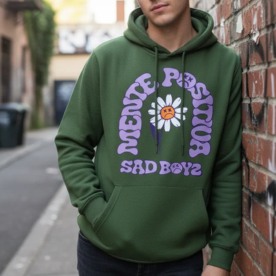Hoodie Sudadera Mente Positiva Sad Boys Junior H Ct Tumbado | Envío gratis