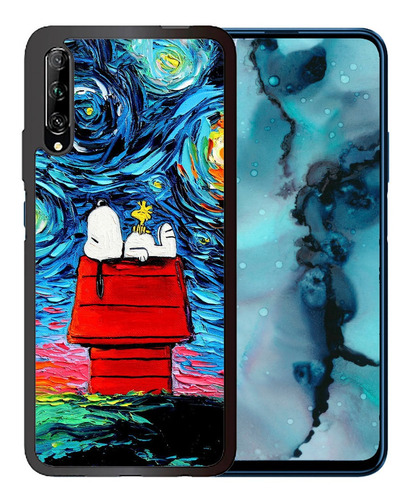 Funda Huawei Y9s Snoopy Noche Estrellada Tpu/pm Uso Rudo