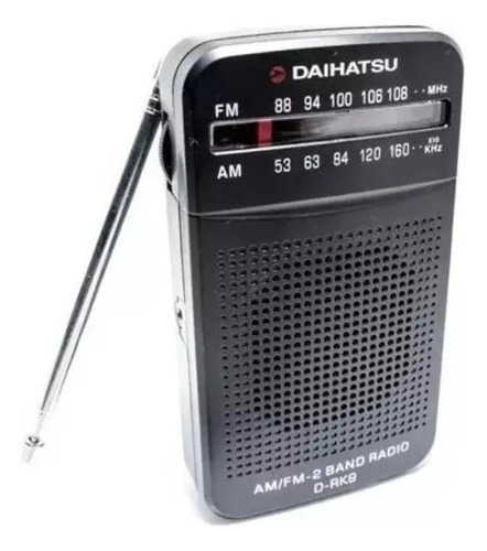 Radio Portatil Am - Fm  Pocket  A Pilas Daihatsu Drk9 Usado
