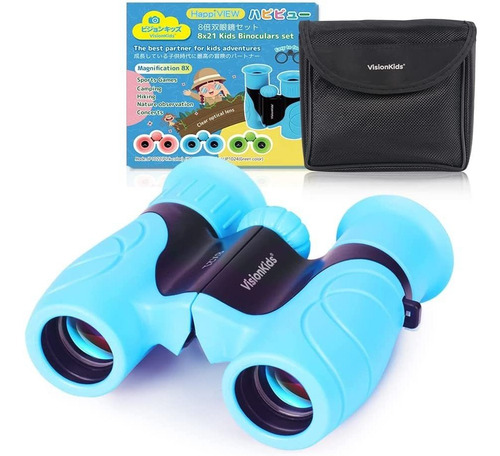 Binoculares Para Ninos 8x21 Bak4 Hd | Visionkids / Azul