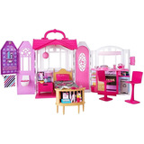 Casita Muñecas Con Muebles Barbie Casa Vacaciones Portátil
