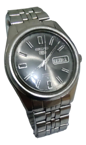 Seiko 5 - Relógio Automático Masculino 6119 Painel Grafite 