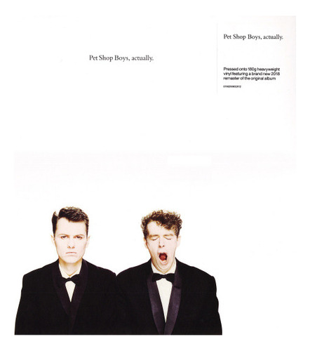 Lp Vinil Pet Shop Boys Actually Importado 180g Lacrado