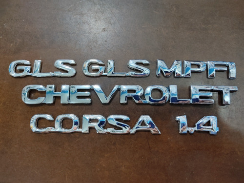 Kit Emblemas Corsa Chevrolet 1.4 Mpfi 6piezas Foto 2