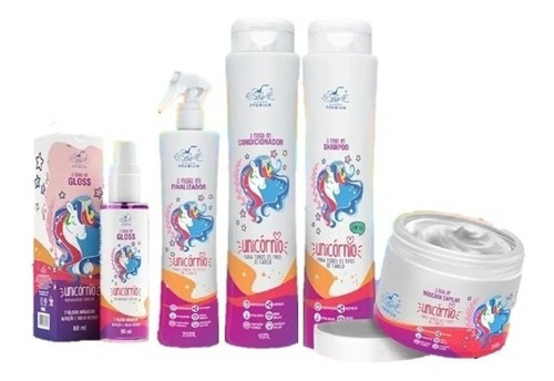 Kit Shampoo Profissional Unicornio - 5 Produtos