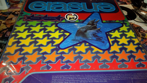 Erasure Breath Of Life Vinilo Maxi Uk 5 Versiones 1992