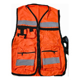 Chaleco Reportero Gabardina Para Guardia Proteccion Civil, O