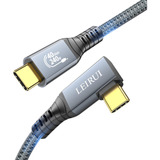 Leirui Cable Usb 4, Cable Thunderbolt 4 En Ángulo Recto 40.