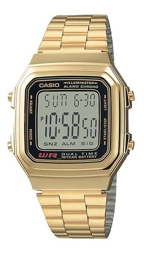 Reloj Casio Dorado Vintage A 178wga-1a Agente Oficial Caba