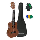 Ukulele Concert Giannini Guk23 Ws Com Capa Afinador Palhetas