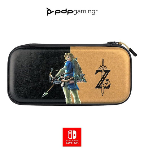 Estuche Oficial Para Nintendo Switch Oled Estilo Heroe Azul