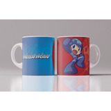 Taza Personalizada Megaman | Gamer Animado Divertido Premium