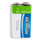 Batería Pila 9v Voltios 250mah Recargable Beston Original