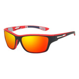 Lentes Shimano Polarizados Espejados Negro Rojo S/estuche Nr