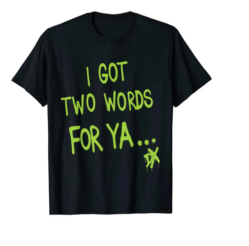 Camiseta Gráfica Wwe Dx Cita Dos Palabras Para Yaquot | MercadoLibre