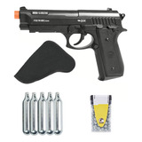 Pistola Airgun Co2 Nbb 4.5 + 300 Esferas+ 5 Cilindros+coldre