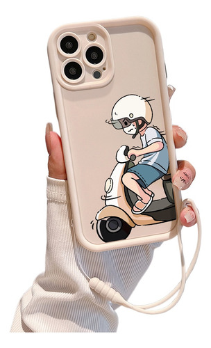 Bonita Funda De Pareja Con Dibujos Animados Para iPhone 15,