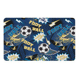 Tapete Para Quarto Infantil Estampado Futebol Goal 60 X 40cm