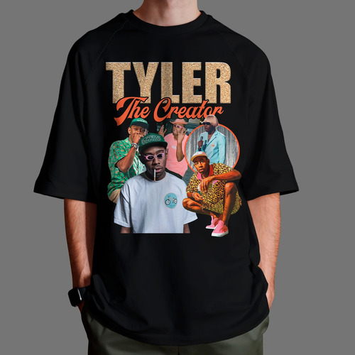 Camiseta Oversized Streetwear Tyler The Creator Graphic Moda