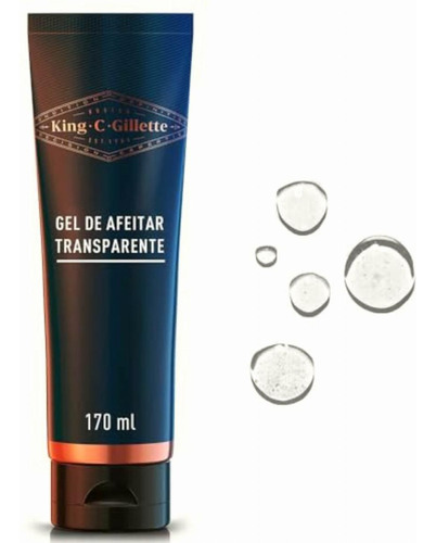 Gel Para Afeitar King C. Gillette Con Aloe Para Rasurar La