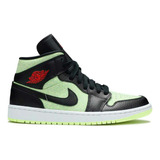 Jordan 1 Retro Mid Green Originales 