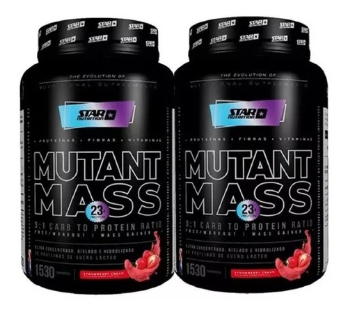 Mutant Mass 2 X 1,5kg Masa Muscular Star Nutrition X2 Potes