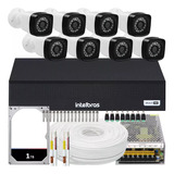 Kit Câmeras De Segurança Residencial Intelbras 1008 - 200mts
