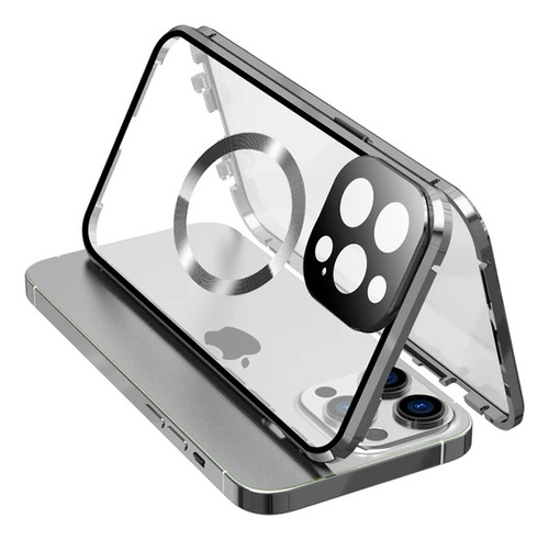 Case Luxo 360º Alumínio Para iPhone 12 13 14 15 Pro Max Plus