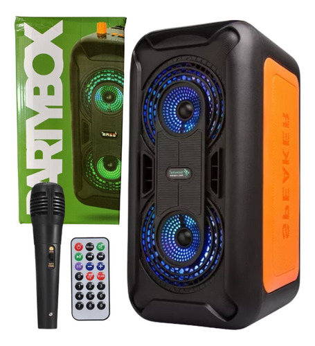 Caixa Caixinha Som Bluetooth Amplificada 1000w C/ Microfone