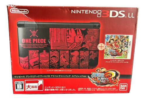 Nintendo 3ds Ll One Piece Unlimited World Adventure Japonês