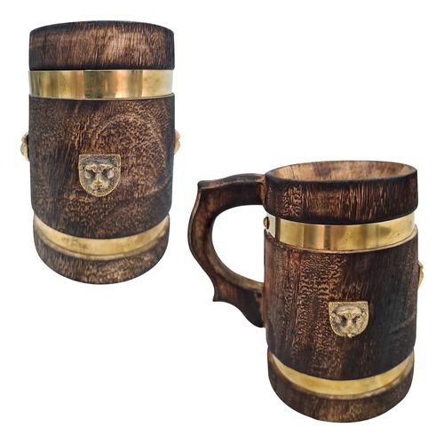 Collectiblesbuy Taza De Cerveza De Madera De Inspiracin Medi