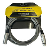 Cable De Señal Dmx Gris De 1,5 Mts / Lightsolution