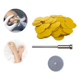 50 Lixas Plantar Alcar Gr180+1 Mandril+1 Apoio Kit Podologia